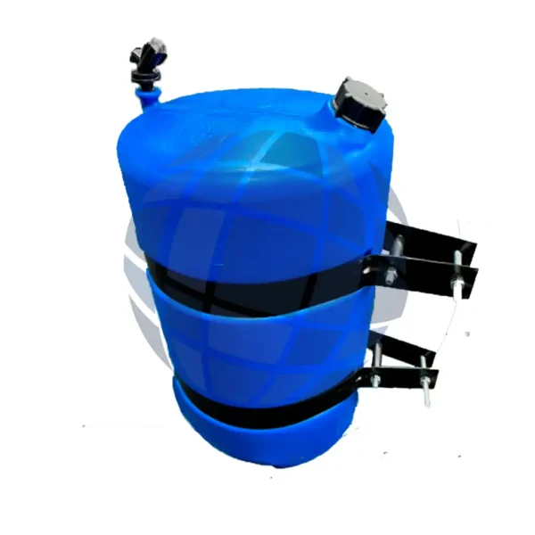 Tanque De Agua 25Lt. C-Abrazaderas Azul Hd Brasil NWPACC0006